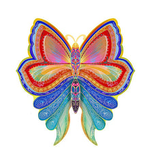 Laden Sie das Bild in den Galerie-Viewer, 2D Holzpuzzle – Mandala-Schmetterling