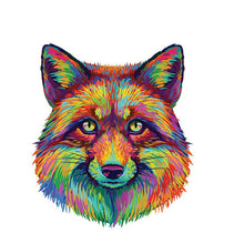 Laden Sie das Bild in den Galerie-Viewer, 2D Holzpuzzle – Pop-Art-Fuchs