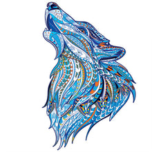 Laden Sie das Bild in den Galerie-Viewer, 2D Holzpuzzle – Heulender Wolf