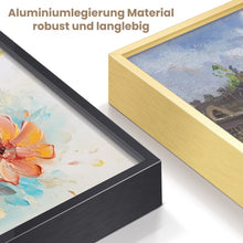 Laden Sie das Bild in den Galerie-Viewer, Keilrahmen aus Aluminium 50x65 cm - Schwarz Figured'Art