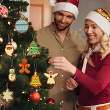 Laden Sie das Bild in den Galerie-Viewer, Malen nach Zahlen Weihnachtsdekoration – Schneemann, Engel und Weihnachtsbaum