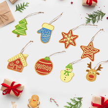 Laden Sie das Bild in den Galerie-Viewer, Malen nach Zahlen Weihnachtsdekoration – Stern, Haus, Rentier und Weihnachtsbaum Figured'Art