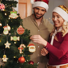 Laden Sie das Bild in den Galerie-Viewer, Malen nach Zahlen Weihnachtsdekoration – Glocke, Engel und Zuckerstange