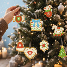 Laden Sie das Bild in den Galerie-Viewer, Malen nach Zahlen Weihnachtsdekoration – Hut, Handschuhe, Weihnachtsbaum und Pferd