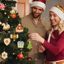 Laden Sie das Bild in den Galerie-Viewer, Malen nach Zahlen Weihnachtsdekoration – Hut, Handschuhe, Weihnachtsbaum und Pferd
