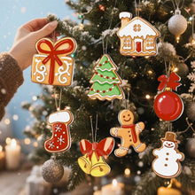 Laden Sie das Bild in den Galerie-Viewer, Malen nach Zahlen Weihnachtsdekoration - Kit Schneemann &amp; Lebkuchenfreude