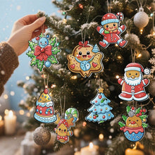 Laden Sie das Bild in den Galerie-Viewer, Malen nach Zahlen Weihnachtsdekoration - Kit Weihnachtsmanns Keksparade