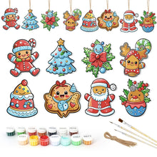 Laden Sie das Bild in den Galerie-Viewer, Malen nach Zahlen Weihnachtsdekoration - Kit Weihnachtsmanns Keksparade