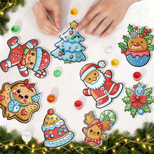Laden Sie das Bild in den Galerie-Viewer, Malen nach Zahlen Weihnachtsdekoration - Kit Weihnachtsmanns Keksparade