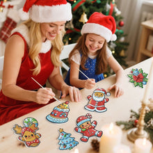 Laden Sie das Bild in den Galerie-Viewer, Malen nach Zahlen Weihnachtsdekoration - Kit Weihnachtsmanns Keksparade