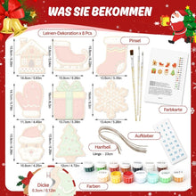 Laden Sie das Bild in den Galerie-Viewer, Malen nach Zahlen Weihnachtsdekoration - Kit Freudige Ikonen 1