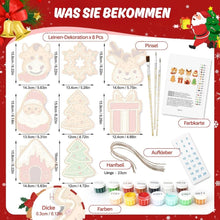 Laden Sie das Bild in den Galerie-Viewer, Malen nach Zahlen Weihnachtsdekoration - Kit Freudige Ikonen 3