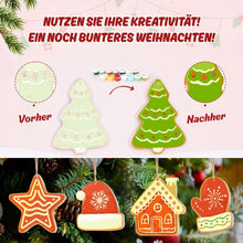 Laden Sie das Bild in den Galerie-Viewer, Malen nach Zahlen Weihnachtsdekoration - Kit Weihnachtsdorf