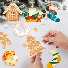 Laden Sie das Bild in den Galerie-Viewer, Malen nach Zahlen Weihnachtsdekoration - Kit Gemütlicher Kamin