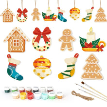 Laden Sie das Bild in den Galerie-Viewer, Malen nach Zahlen Weihnachtsdekoration - Kit Gemütlicher Kamin