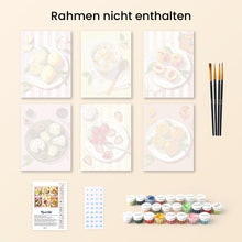 Laden Sie das Bild in den Galerie-Viewer, Mini Malen nach Zahlen 15x20 cm (6 Stück) - Sommerliche Leckereien