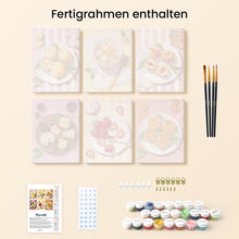 Laden Sie das Bild in den Galerie-Viewer, Mini Malen nach Zahlen 15x20 cm (6 Stück) - Sommerliche Leckereien