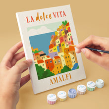 Laden Sie das Bild in den Galerie-Viewer, Mini Malen nach Zahlen 15x20 cm (6 Stück) - Sonne Italiens