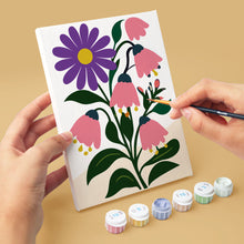 Laden Sie das Bild in den Galerie-Viewer, Mini Malen nach Zahlen 15x20 cm (6 Stück) - Blumen Grafiken