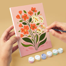 Laden Sie das Bild in den Galerie-Viewer, Mini Malen nach Zahlen 15x20 cm (6 Stück) - Pastellblumen