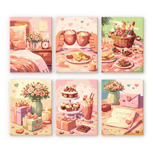 Laden Sie das Bild in den Galerie-Viewer, Mini Malen nach Zahlen 15x20 cm (6 Stück) - Geschenke der Liebe Figured'Art