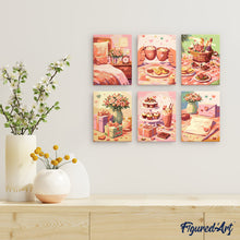Laden Sie das Bild in den Galerie-Viewer, Mini Malen nach Zahlen 15x20 cm (6 Stück) - Geschenke der Liebe