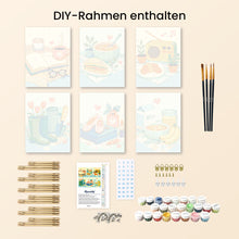 Laden Sie das Bild in den Galerie-Viewer, Mini Malen nach Zahlen 15x20 cm (6 Stück) - Kleine Freuden