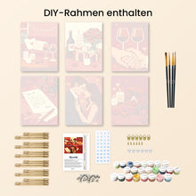 Laden Sie das Bild in den Galerie-Viewer, Mini Malen nach Zahlen 15x20 cm (6 Stück) - Romantik und Liebe