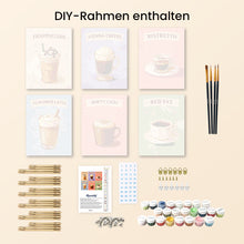 Laden Sie das Bild in den Galerie-Viewer, Mini Malen nach Zahlen 15x20 cm (6 Stück) - Kaffees der Welt