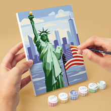 Laden Sie das Bild in den Galerie-Viewer, Mini Malen nach Zahlen 15x20 cm (6 Stück) - Hallo USA
