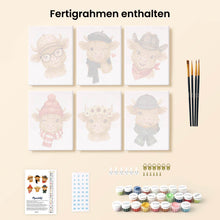 Laden Sie das Bild in den Galerie-Viewer, Mini Malen nach Zahlen 15x20 cm (6 Stück) - Landliche Lieblinge
