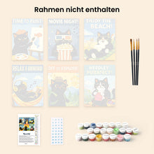 Laden Sie das Bild in den Galerie-Viewer, Mini Malen nach Zahlen 15x20 cm (6 Stück) - Perfekte Tage