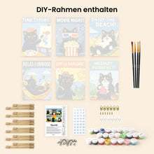 Laden Sie das Bild in den Galerie-Viewer, Mini Malen nach Zahlen 15x20 cm (6 Stück) - Perfekte Tage
