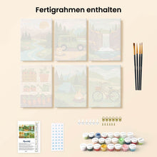 Laden Sie das Bild in den Galerie-Viewer, Mini Malen nach Zahlen 15x20 cm (6 Stück) - Naturflucht