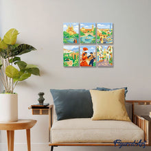Laden Sie das Bild in den Galerie-Viewer, Mini Malen nach Zahlen 15x20 cm (6 Stück) - Europäische Wahrzeichen