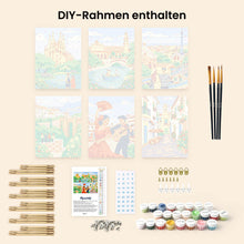 Laden Sie das Bild in den Galerie-Viewer, Mini Malen nach Zahlen 15x20 cm (6 Stück) - Europäische Wahrzeichen