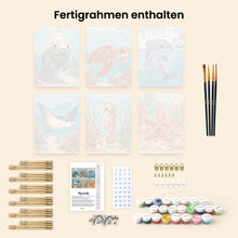 Laden Sie das Bild in den Galerie-Viewer, Mini Malen nach Zahlen 15x20 cm (6 Stück) - Schätze des Ozeans