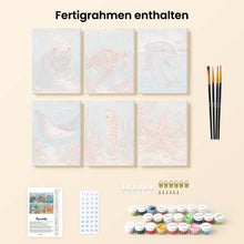 Laden Sie das Bild in den Galerie-Viewer, Mini Malen nach Zahlen 15x20 cm (6 Stück) - Schätze des Ozeans