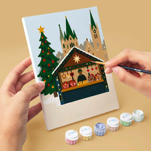 Laden Sie das Bild in den Galerie-Viewer, Mini Malen nach Zahlen 15x20 cm (6 Stück) - Weihnachten in Europa