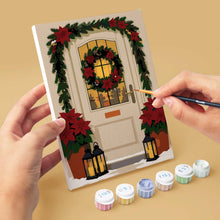 Laden Sie das Bild in den Galerie-Viewer, Mini Malen nach Zahlen 15x20 cm (6 Stück) - Weihnachtliche Haustüren