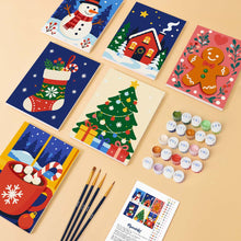 Laden Sie das Bild in den Galerie-Viewer, Mini Malen nach Zahlen 15x20 cm (6 Stück) - Festliche Winterfavoriten