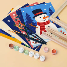 Laden Sie das Bild in den Galerie-Viewer, Mini Malen nach Zahlen 15x20 cm (6 Stück) - Festliche Winterfavoriten