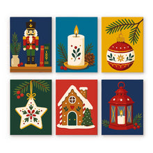 Laden Sie das Bild in den Galerie-Viewer, Mini Malen nach Zahlen 15x20 cm (6 Stück) - Weihnachtstraditionen Figured'Art