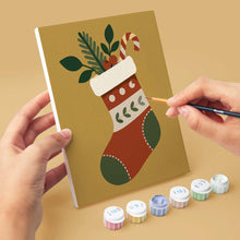Laden Sie das Bild in den Galerie-Viewer, Mini Malen nach Zahlen 15x20 cm (6 Stück) - Weihnachtsbaumschmuck-Kollektion