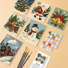 Laden Sie das Bild in den Galerie-Viewer, Mini Malen nach Zahlen 15x20 cm (6 Stück) - Weihnachtsgeschichtenbuch