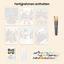 Laden Sie das Bild in den Galerie-Viewer, Mini Malen nach Zahlen 15x20 cm (6 Stück) - Weihnachtsgeschichtenbuch