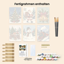 Laden Sie das Bild in den Galerie-Viewer, Mini Malen nach Zahlen 15x20 cm (6 Stück) - Weihnachtsgeschichtenbuch