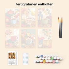 Laden Sie das Bild in den Galerie-Viewer, Mini Malen nach Zahlen 15x20 cm (6 Stück) - Kürbisgewürz-Saison