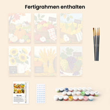 Laden Sie das Bild in den Galerie-Viewer, Mini Malen nach Zahlen 15x20 cm (6 Stück) - Tage des Erntemarkts