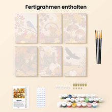 Laden Sie das Bild in den Galerie-Viewer, Mini Malen nach Zahlen 15x20 cm (6 Stück) - Wilde Herbsternte